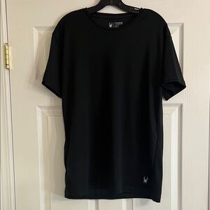 Men's Spyder Pro-Fiber Black Short Sleeve T-Shirt NWT Size XL